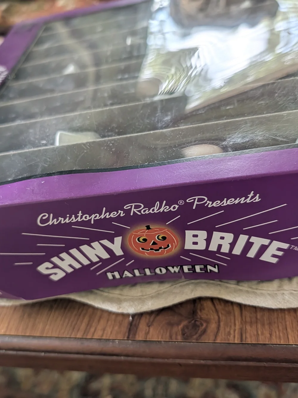 Christopher Radko Shiny Brite Halloween Glass Garland- Ghost Beads